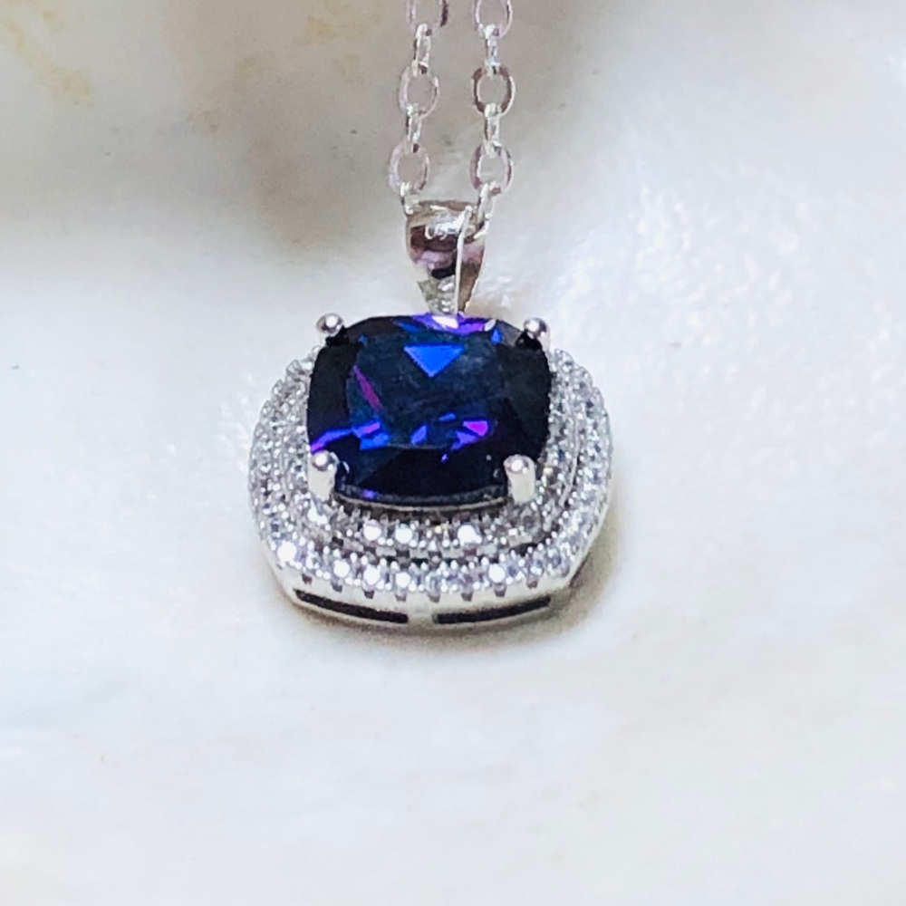 Set 925 Sterling Silver Necklace/Earrings - Picture 3 of 3